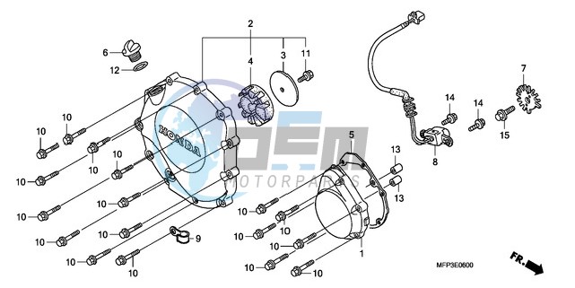 RIGHT CRANKCASE COVER