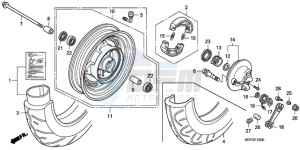 SCV100F9 Australia - (U) drawing FRONT WHEEL