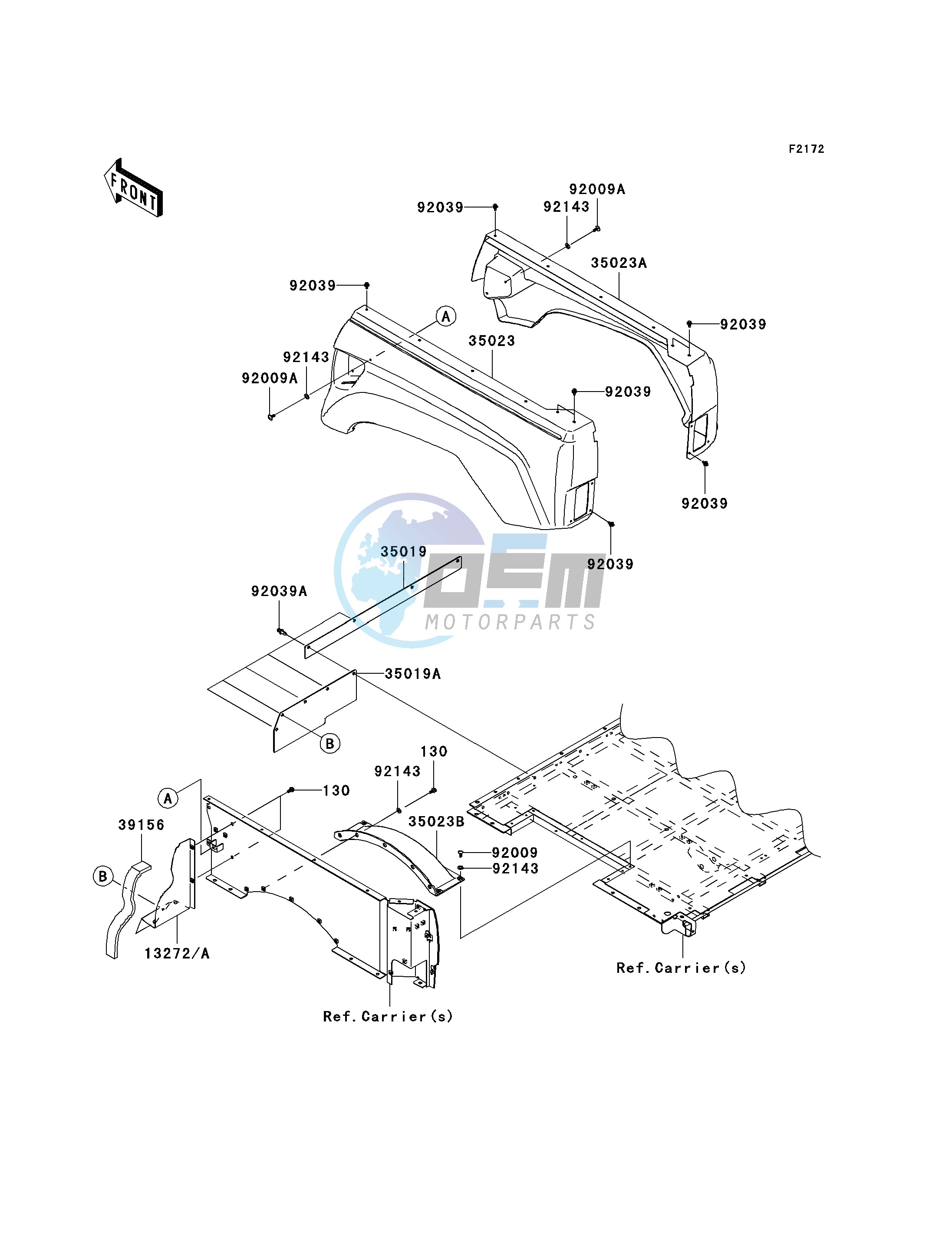 REAR FENDER-- S- -