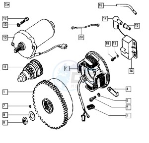 PACK-R_25-45kmh_K4-K7 50 K4-K7 drawing Magneto