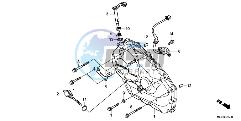 RIGHT CRANKCASE COVER (NC700X/ XA)