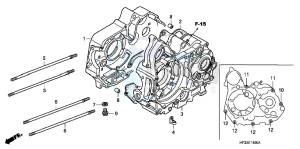 TRX90XB drawing CRANKCASE