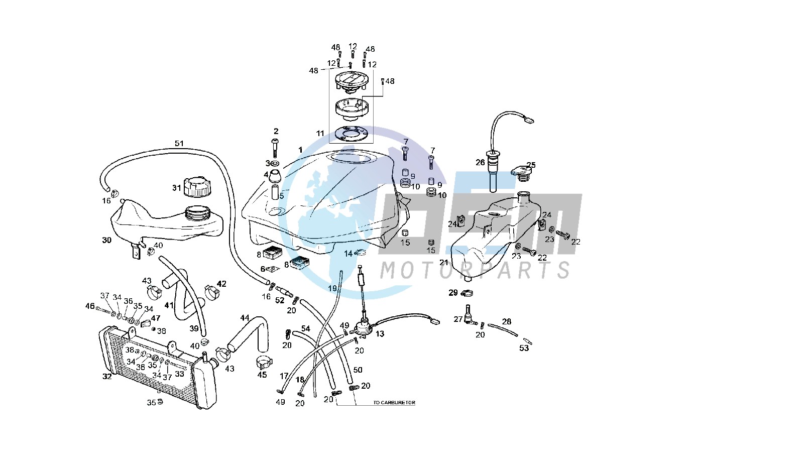 FUEL AND OIL TANK