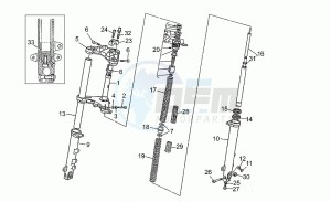 SP III 1000 drawing Front fork