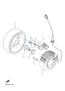 XJ6S ABS 600 DIVERSION (S-TYPE, ABS) (36D7) drawing GENERATOR