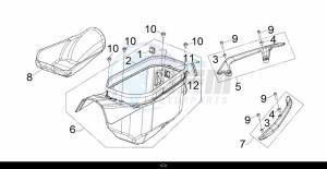 MAXSYM TL 500 (TL47W1-EU) (L9) drawing LUGGAGE BOX ASSY - RR. CARRIER