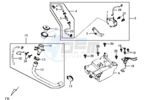 JOYRIDE 125 drawing FUEL TANK - FUEL CUT