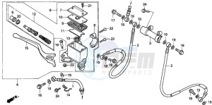 TRX200D FOURTRAX 200 drawing FR. BRAKE MASTER CYLINDER