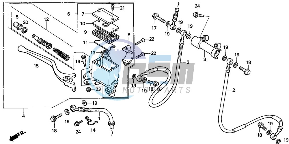 FR. BRAKE MASTER CYLINDER