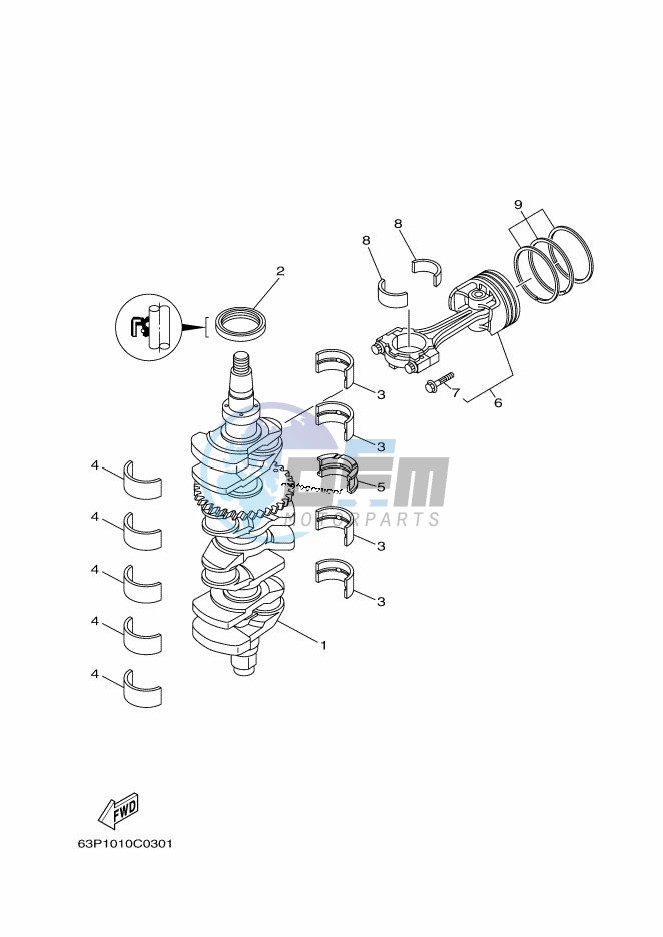 CRANKSHAFT--PISTON