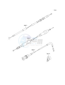 KLX 140 B (KLX140L MONSTER ENERGY) (B8F-B9FA) B8F drawing CABLES