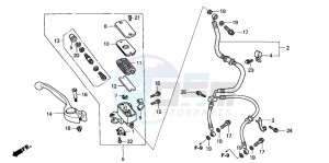 CBR600RR drawing FR. BRAKE MASTER CYLINDER (CBR600RR3/4)