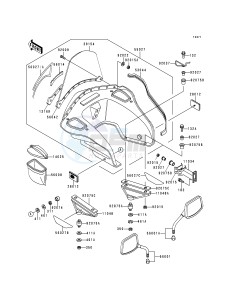 KZ 1000 P [POLICE 1000] (P15-P19) [POLICE 1000] drawing COWLING