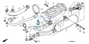 TRX500FPMB drawing EXHAUST MUFFLER