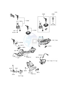 NINJA_250SL_ABS BX250BFS XX (EU ME A(FRICA) drawing Ignition Switch