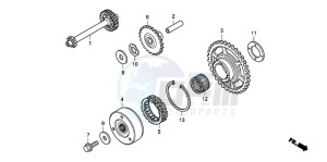 CBR1000RR drawing STARTING CLUTCH