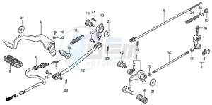 VT750C2 drawing PEDAL