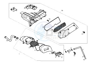 ATLANTIS O2 RED BULLET - 50 cc drawing AIR CLEANER