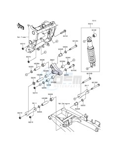 Z300 ER300AFF XX (EU ME A(FRICA) drawing Suspension/Shock Absorber