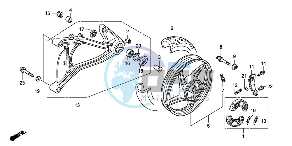 REAR WHEEL/SWINGARM