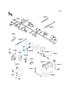 ELIMINATOR 125 BN125A7F GB XX (EU ME A(FRICA) drawing Chassis Electrical Equipment