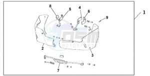 NT700VA F drawing UNDERCOWL