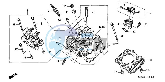 FRONT CYLINDER HEAD