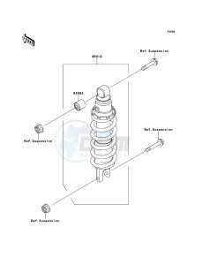 Z750 ZR750J6F FR GB XX (EU ME A(FRICA) drawing Shock Absorber(s)