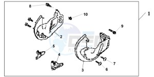 GL18009 SI / AB NAV - (SI / AB NAV) drawing FRONT DISK COVER