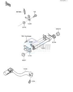 KX 250 G [KX250] (G1-G3) [KX250] drawing GEAR CHANGE MECHANISM