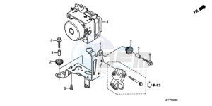 XL700VA9 UK - (E / ABS MKH SPC) drawing ABS MODULATOR