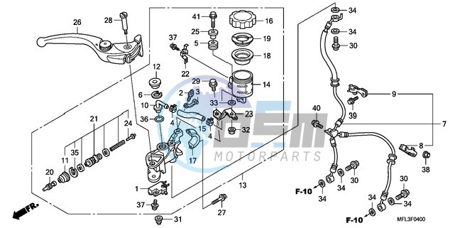 FR. BRAKE MASTER CYLINDER (CBR1000RR)