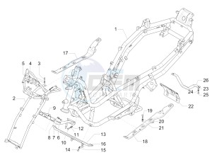 MP3 300 LT Sport ABS drawing Frame/bodywork