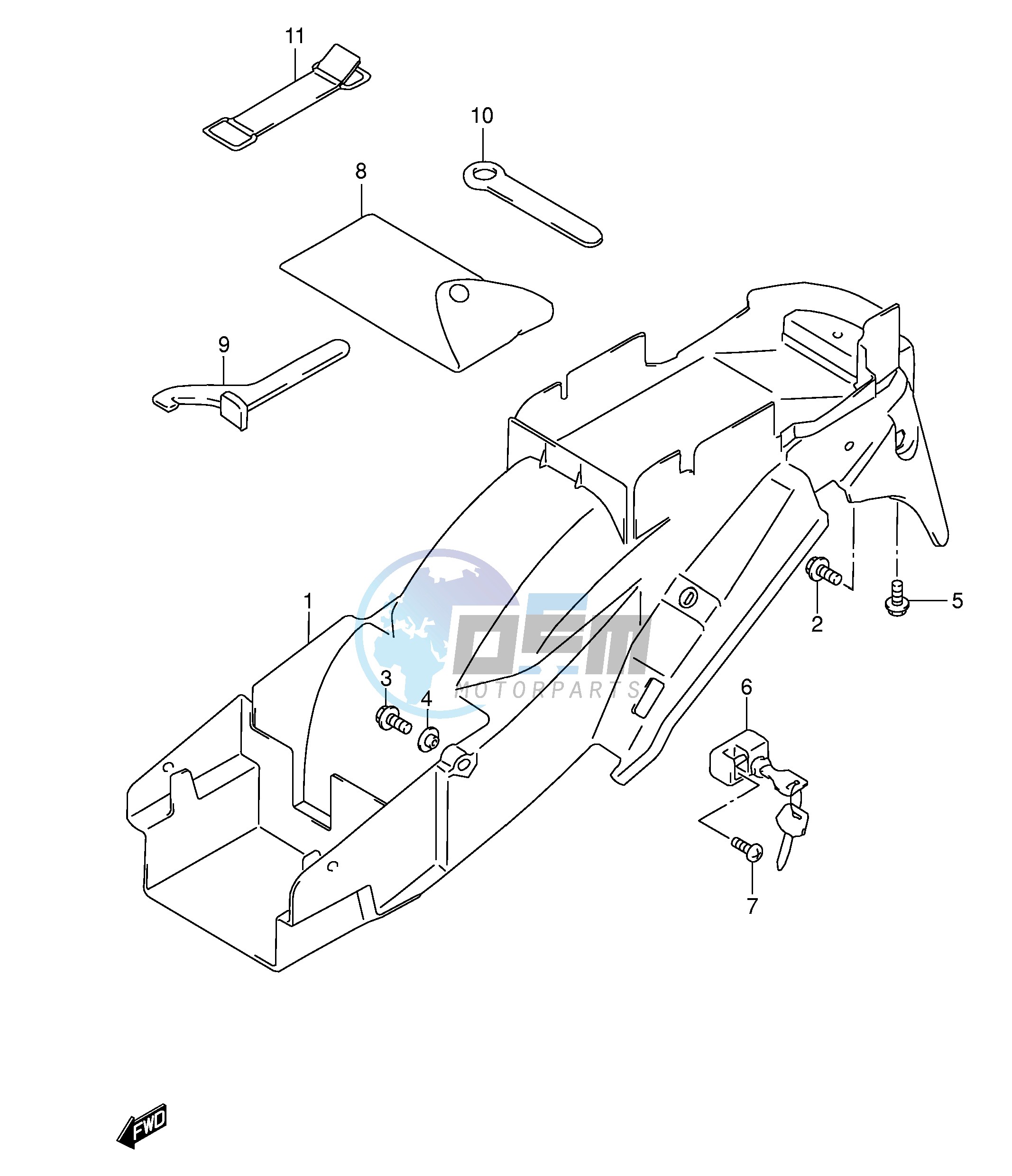 REAR FENDER (MODEL K3)