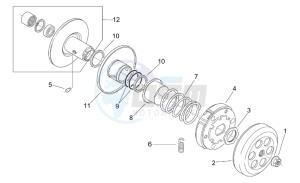 Scarabeo 100 (eng. Yamaha) drawing Clutch