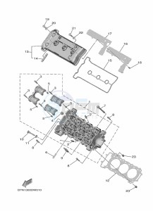 MT-09 SP MTN890D (BAM1) drawing CYLINDER HEAD