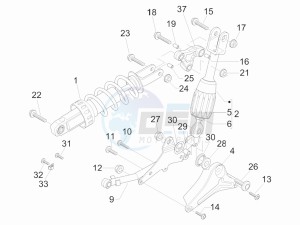 Nexus 500 e3 (UK) UK drawing Rear suspension - Shock absorbers