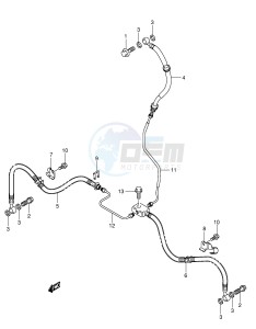 LT-A500F (P24) drawing FRONT BRAKE HOSE