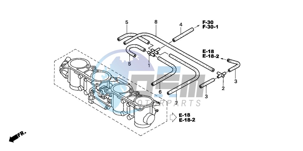 THROTTLE BODY (TUBING)