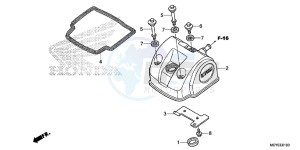 CRF450XE CRF450R Europe Direct - (ED) drawing CYLINDER HEAD COVER