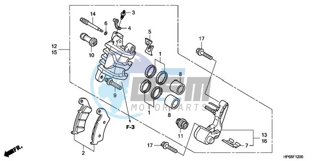 FRONT BRAKE CALIPER