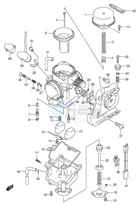 AN250 (E2) Burgman drawing CARBURETOR (MODEL K1 K2)