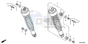 CB1100 UK - (E) drawing REAR CUSHION (CB1100CA/CAD/TA/TAD)