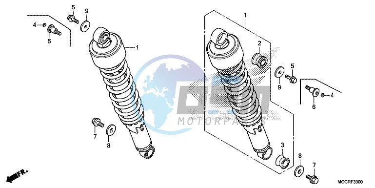 REAR CUSHION (CB1100CA/CAD/TA/TAD)