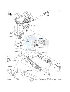 ZR 1000 B [Z1000] (7F-8F) B7F drawing SWINGARM