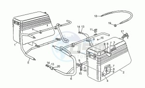 V 75 750 PA Nuovo Tipo PA Nuovo Tipo drawing Metal side cases