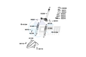 VP 50 drawing Steering Stem  - Front Cushion