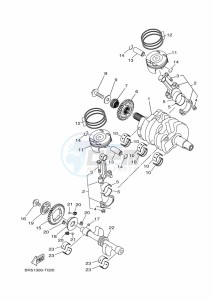 MT-03 MTN320-A (B6W4) drawing CRANKSHAFT & PISTON