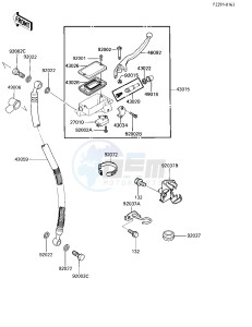 EX 250 E [NINJA 250R] (E1-E2) [NINJA 250R] drawing FRONT MASTER CYLINDER