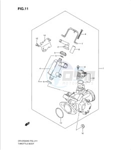 DR125SML 0 drawing THROTTLE BODY